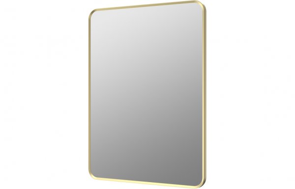 Purity Collection Kento 600x800mm Rectangular Mirror - Brushed Brass