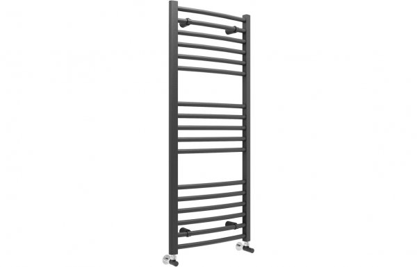 Purity Collection Gradia Curved 30mm Ladder Radiator 500 x 1200mm - Anthracite