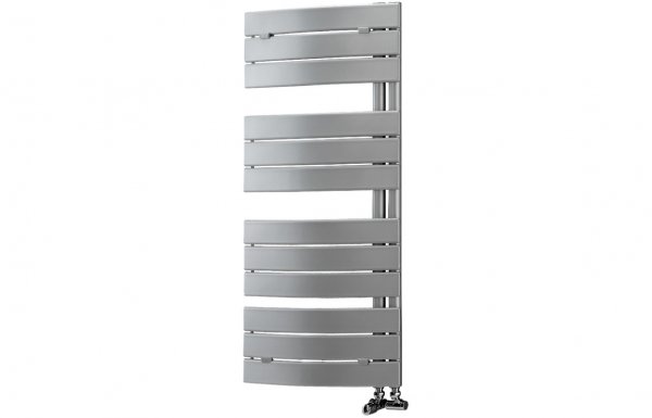 Purity Collection Quadro Curved Panel Ladder Radiator 550 x 1080mm - Chrome