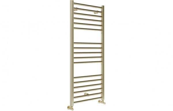 Purity Collection Gradia Straight 30mm Ladder Radiator 500 x 1600mm - Brushed Brass