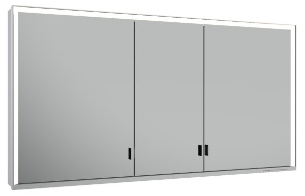 Keuco Royal Lumos 1400 x 735 x 165mm Mirror Cabinet - Anodised Silver