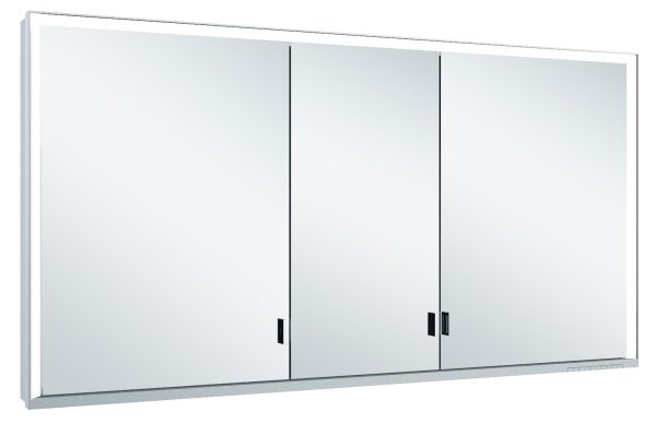 Keuco Royal Lumos 1400 x 735 x 130mm Mirror Cabinet - Anodised Silver