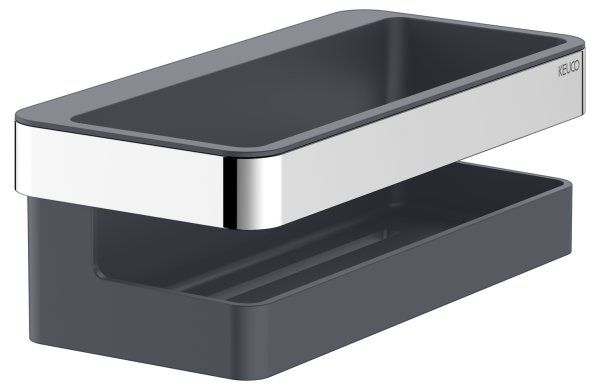 Keuco Collection Moll Shower Basket - Chrome/Anthracite