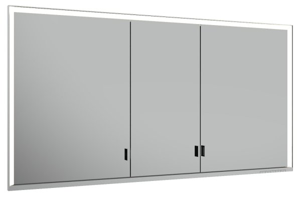 Keuco Royal Lumos 1400 x 735 x 165mm Recessed Mirror Cabinet - Anodised Silver