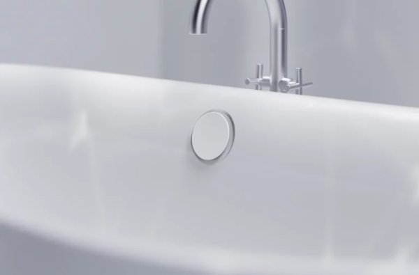 Bette BetteMono Clicker Bath Waste and Overflow - White