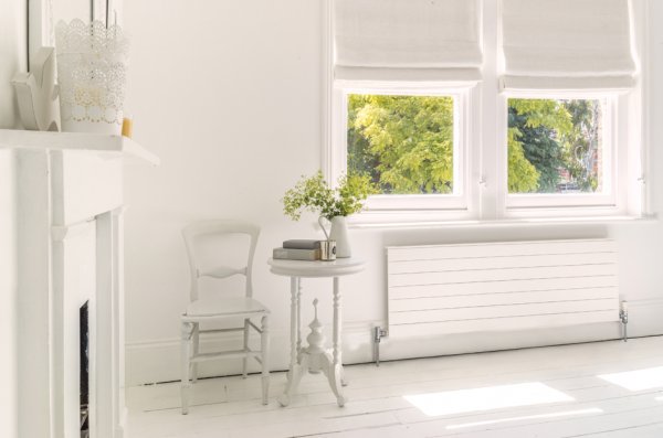 Bisque Decorative Panel Horizontal Radiator  - White -507mm x 800mm