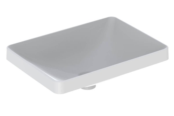 Geberit VariForm 550mm Rectangular Countertop Basin - No Overflow