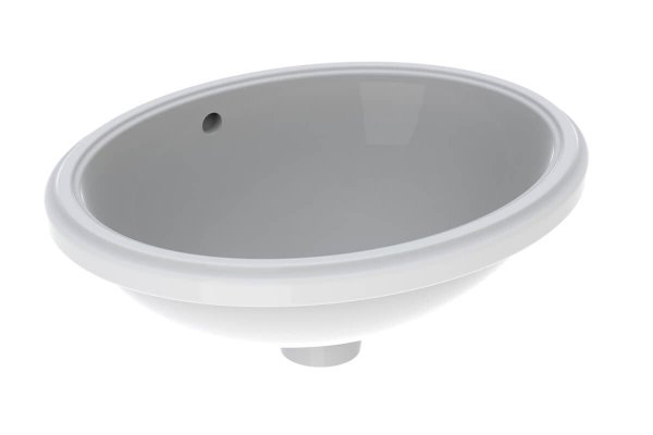 Geberit VariForm 420mm Oval Undercounter Basin - With Overflow