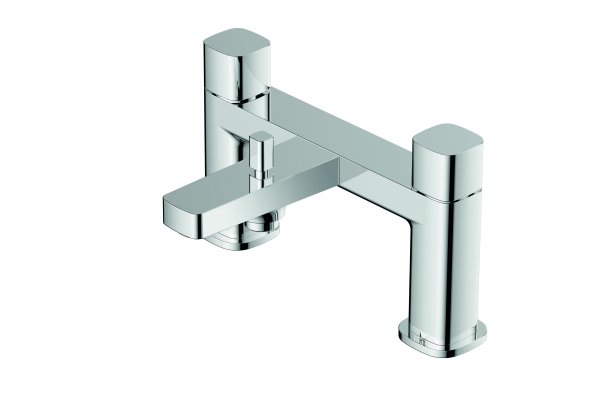 RAK Petit Square Deck Bath Shower Mixer - Chrome