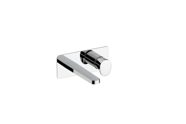 RAK Positano Wall Mounted Basin Mixer With Back Plate - Chrome