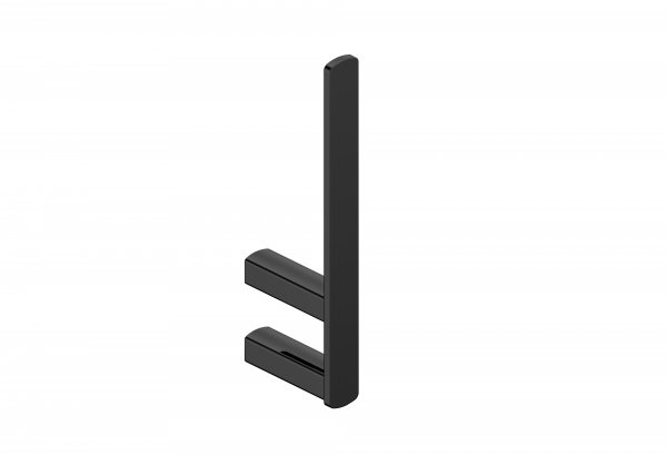 RAK Petit Square Spare Toilet Paper Holder - Black