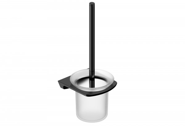 RAK Petit Square Toilet Brush Holder - Black