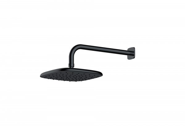 RAK Petit Square Wall Mounted Rain Shower - Black