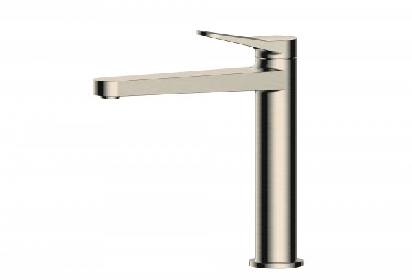 RAK Petit Round Mid Height Basin Mixer - Nickel