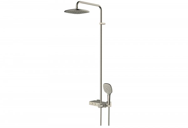 RAK Petit Square Shower Column - Nickel