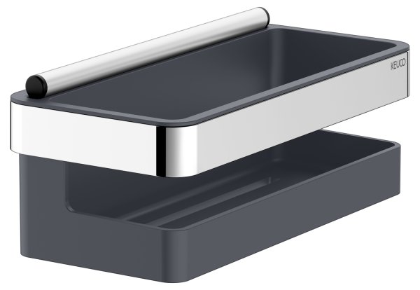 Keuco Collection Moll Shower Basket - Chrome/Anthracite