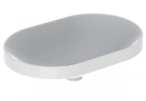 Geberit VariForm 600mm Elliptic Countertop Basin - No Overflow