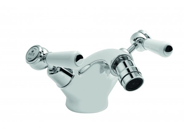 BC Designs Victrion Crosshead Mono Bidet Mixer with Pop-Up Waste