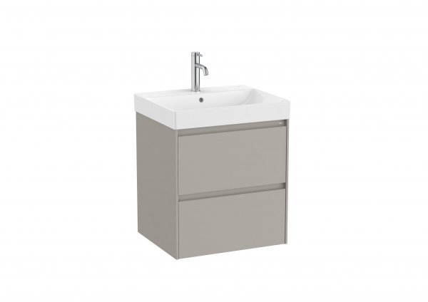 Roca Ona Unik 550mm Basin & Matt Grey Unit (2 Drawers)