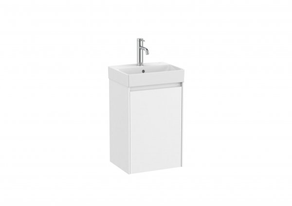 Roca Ona Unik Compact 400mm Basin & Matt White Unit (1 Drawer)