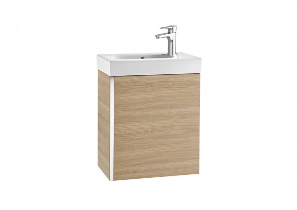 Roca Mini 450mm Textured Oak Vanity Unit and Basin