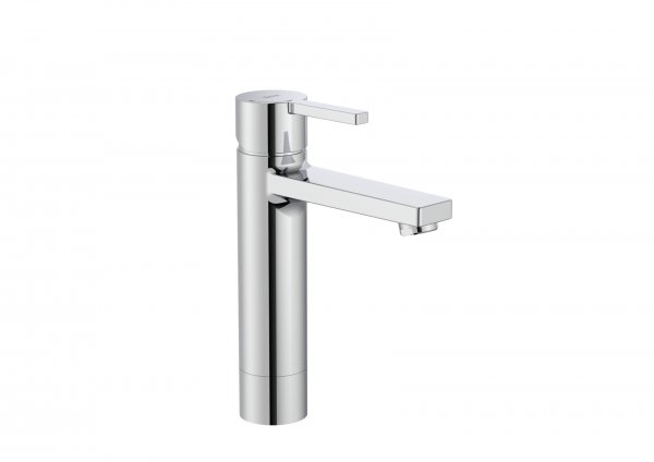 Roca Naia Chrome Smooth Bodied Medium Plus Height Basin Mixer
