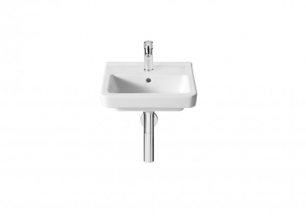 Roca Dama-N Compact 400mm Wall-Hung 1 Tap Hole Basin - White