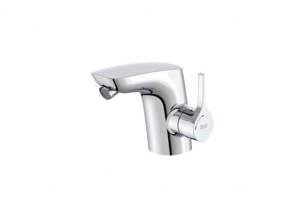 Roca Insignia Single Lever Bidet Mixer with Pop-Up Waste - Chrome