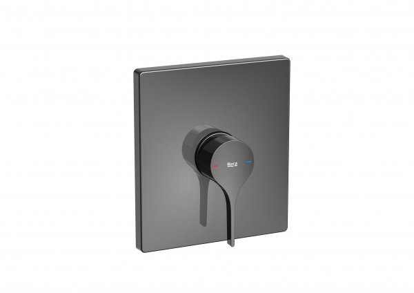 Roca Insignia Built-In Bath Or Shower Mixer with 1 Outlet - Titanium Black