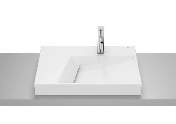 Roca Horizon Gloss White 600mm Over Countertop Basin