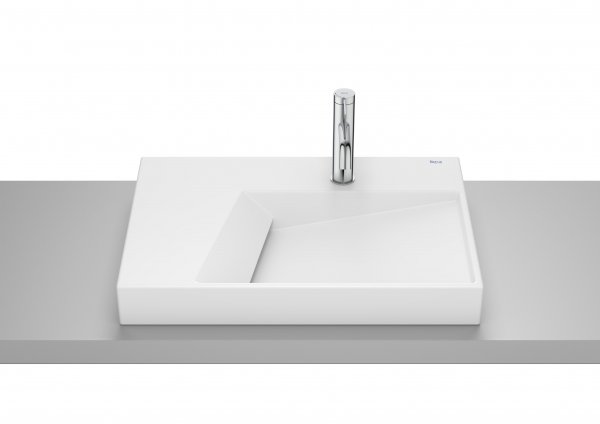 Roca Horizon Matt White 600mm Over Countertop Basin