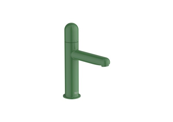 Roca Nu Small Basin Mixer with Dome Handle - Mint Green