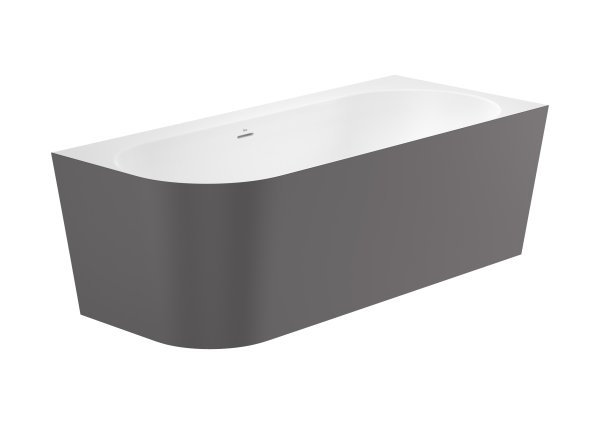 Roca Raina 1800mm Asymmetric Right Hand Corner Bath - Onyx