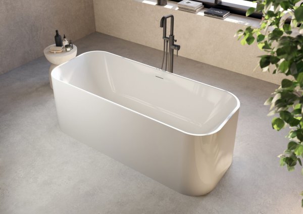 Scudo Choices 1700 x 700mm Freestanding Bath - Gloss White