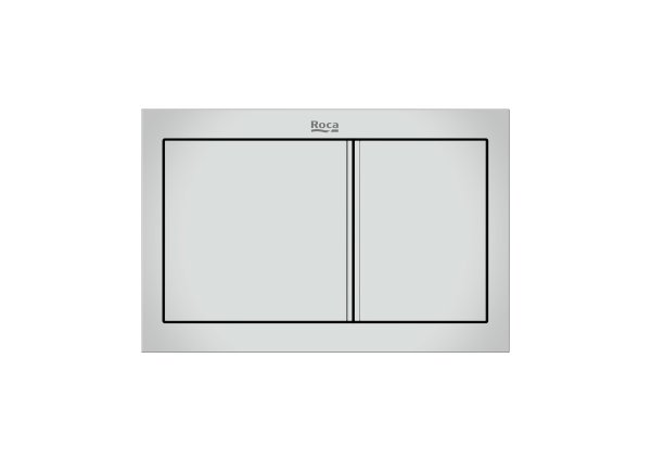 Roca In-Wall PS1 Dual Flush Plate - Chrome