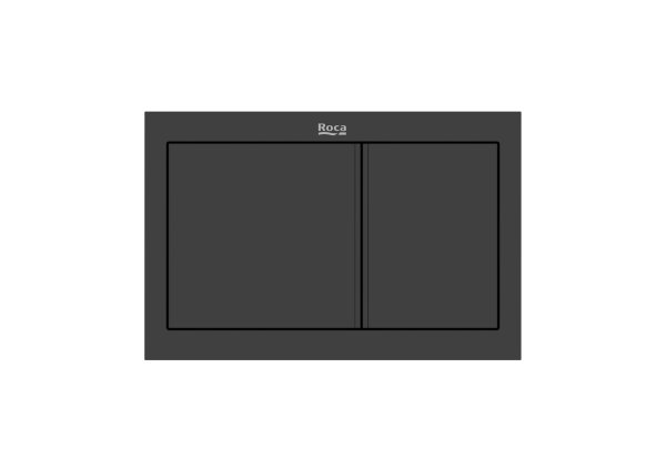 Roca In-Wall PS1 Dual Flush Plate - Matt Black