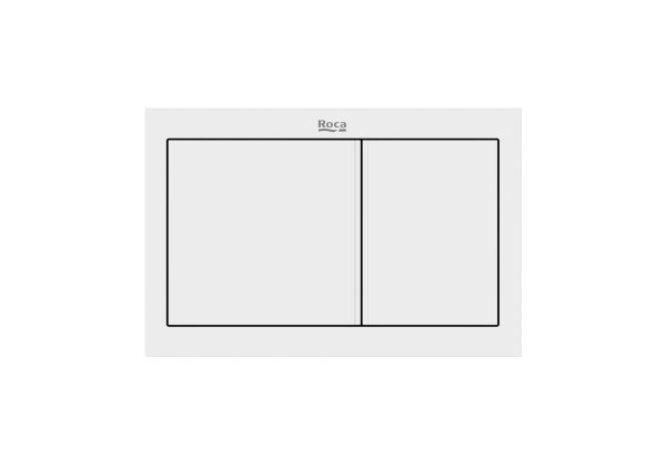 Roca In-Wall PS1 Dual Flush Plate - Matt White