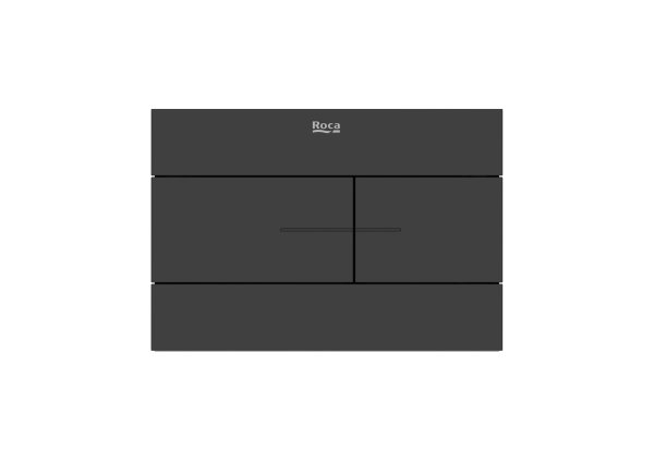 Roca In-Wall PS2 Dual Flush Plate - Matt Black