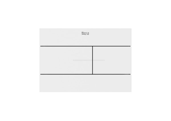 Roca In-Wall PS2 Dual Flush Plate - Matt White