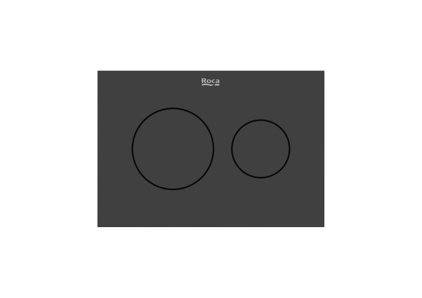 Roca In-Wall PS3 Dual Flush Plate - Matt Black