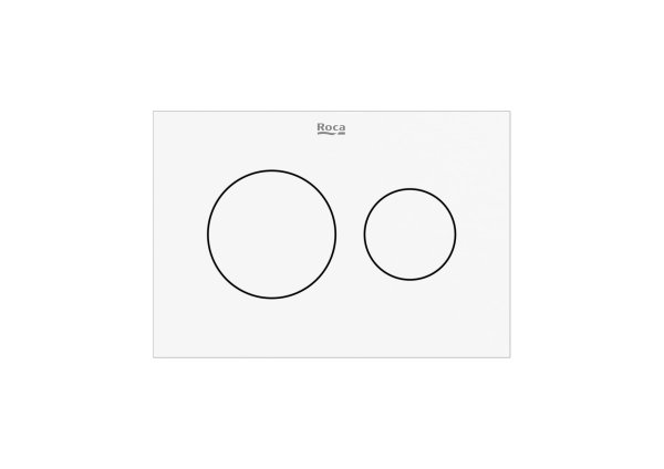Roca In-Wall PS3 Dual Flush Plate - Matt White