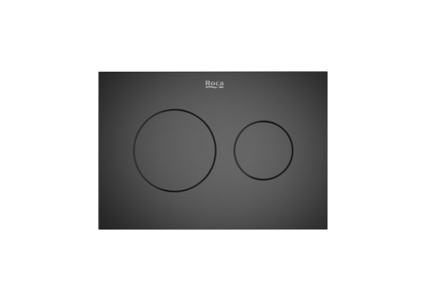 Roca In-Wall PS3 Dual Flush Plate - Titanium Black