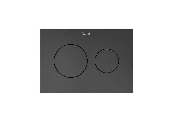 Roca In-Wall PS3 Dual Flush Plate - Brushed Titanium Black