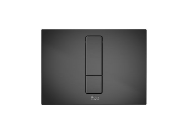 Roca In-Wall PS4 Dual Flush Plate - Titanium Black