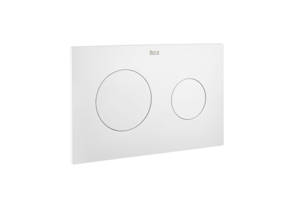 Roca In-Wall PL10 Dual Flush Plate (Duplo One) - Matt White