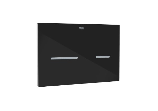 Roca In-Wall EP3 Electronic Touchless Dual Flush Plate (Duplo One) - Black