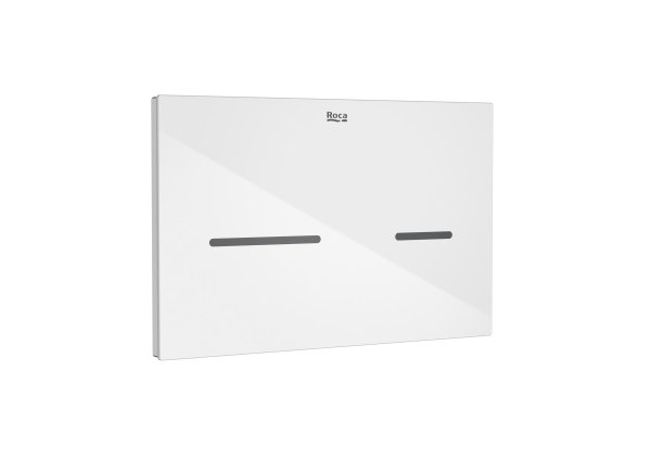Roca In-Wall EP3 Electronic Touchless Dual Flush Plate (Duplo One) - White