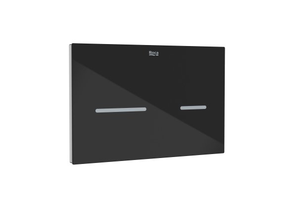 Roca In-Wall EP3 Electronic Touchless Dual Flush Plate (Duplo One) - Onyx