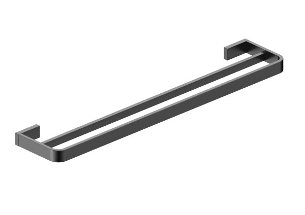 Scudo Napoli Double Towel Rail - Gunmetal