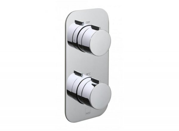 Vado Altitude Vertical 2 Outlet 2 Handle Thermostatic Shower Valve